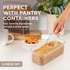 image:imageBentgo Pantry 3Piece AllPurpose Scoop Set 12 Cup BPAFree Clear  Lightweight Portion Control Dishwasher Safe Fits Pantry Containers Ideal for Flour Sugar Coffee amp Candy Clear3Piece Set Scoop Accessories  Clear