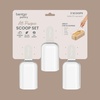 image:imageBentgo Pantry 3Piece AllPurpose Scoop Set 12 Cup BPAFree Clear  Lightweight Portion Control Dishwasher Safe Fits Pantry Containers Ideal for Flour Sugar Coffee amp Candy Clear3Piece Set Scoop Accessories  Clear