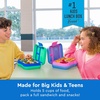 image:imageBentgo Pop LeakProof 34 Compartment BentoStyle Lunch Box  For Kids Ages 8 amp Teens 5Cup Capacity Removable Divider Microwave amp Dishwasher Safe BPAFree Bright CoralTealSpring GreenBlue