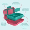 image:imageBentgo Pop LeakProof 34 Compartment BentoStyle Lunch Box  For Kids Ages 8 amp Teens 5Cup Capacity Removable Divider Microwave amp Dishwasher Safe BPAFree Bright CoralTealBright CoralTeal