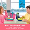 image:imageBentgo Pop LeakProof 34 Compartment BentoStyle Lunch Box  For Kids Ages 8 amp Teens 5Cup Capacity Removable Divider Microwave amp Dishwasher Safe BPAFree Bright CoralTealBright CoralTeal