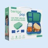 image:imageBentgo Pop LeakProof 34 Compartment BentoStyle Lunch Box  For Kids Ages 8 amp Teens 5Cup Capacity Removable Divider Microwave amp Dishwasher Safe BPAFree Bright CoralTealSpring GreenBlue
