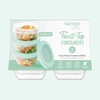 image:imageBentgo Prep  20 Piece 32 fl oz LeakProof Deli Containers with Lids Food Storage for Meal Prep TwistTop Reusable PFAS amp BPAFree Stackable Microwave Freezer amp Dishwasher Safe Aqua Splash8 oz Honeydew