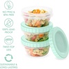 image:imageBentgo Prep  20 Piece 32 fl oz LeakProof Deli Containers with Lids Food Storage for Meal Prep TwistTop Reusable PFAS amp BPAFree Stackable Microwave Freezer amp Dishwasher Safe Aqua Splash8 oz Honeydew