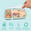 image:imageBentgo Prep  20Piece 2Compartment Reusable Meal Prep Containers with Lids PFAS amp BPA Free Materials Durable Microwave Freezer amp Dishwasher Safe To Go Food Storage Whisper Gray  3 Cup Capacity Portion Control Stackable PFAS amp BPAFree Microwave Freezer amp DishwasherSafe Whisper GrayMint