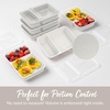image:imageBentgo Prep  20Piece 2Compartment Reusable Meal Prep Containers with Lids PFAS amp BPA Free Materials Durable Microwave Freezer amp Dishwasher Safe To Go Food Storage Whisper Gray  3 Cup Capacity Portion Control Stackable PFAS amp BPAFree Microwave Freezer amp DishwasherSafe Whisper GrayWhisper Gray
