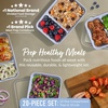image:imageBentgo Prep  20Piece 2Compartment Reusable Meal Prep Containers with Lids PFAS amp BPA Free Materials Durable Microwave Freezer amp Dishwasher Safe To Go Food Storage Whisper Gray  3 Cup Capacity Portion Control Stackable PFAS amp BPAFree Microwave Freezer amp DishwasherSafe Whisper GrayPeriwinkle