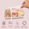 image:imageBentgo Prep  20Piece 2Compartment Reusable Meal Prep Containers with Lids PFAS amp BPA Free Materials Durable Microwave Freezer amp Dishwasher Safe To Go Food Storage Whisper Gray  3 Cup Capacity Portion Control Stackable PFAS amp BPAFree Microwave Freezer amp DishwasherSafe Whisper GrayBlush Pink