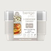 image:imageBentgo Prep  20Piece 2Compartment Reusable Meal Prep Containers with Lids PFAS amp BPA Free Materials Durable Microwave Freezer amp Dishwasher Safe To Go Food Storage Whisper Gray  3 Cup Capacity Portion Control Stackable PFAS amp BPAFree Microwave Freezer amp DishwasherSafe Whisper GrayWhisper Gray