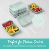 image:imageBentgo Prep  20Piece 2Compartment Reusable Meal Prep Containers with Lids PFAS amp BPA Free Materials Durable Microwave Freezer amp Dishwasher Safe To Go Food Storage Whisper Gray  3 Cup Capacity Portion Control Stackable PFAS amp BPAFree Microwave Freezer amp DishwasherSafe Whisper GrayMint