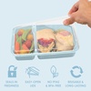 image:imageBentgo Prep  20Piece 2Compartment Reusable Meal Prep Containers with Lids PFAS amp BPA Free Materials Durable Microwave Freezer amp Dishwasher Safe To Go Food Storage Whisper Gray  3 Cup Capacity Portion Control Stackable PFAS amp BPAFree Microwave Freezer amp DishwasherSafe Whisper GraySky
