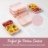 image:imageBentgo Prep  20Piece 2Compartment Reusable Meal Prep Containers with Lids PFAS amp BPA Free Materials Durable Microwave Freezer amp Dishwasher Safe To Go Food Storage Whisper Gray  3 Cup Capacity Portion Control Stackable PFAS amp BPAFree Microwave Freezer amp DishwasherSafe Whisper GrayBlush Pink
