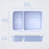 image:imageBentgo Prep  20Piece 2Compartment Reusable Meal Prep Containers with Lids PFAS amp BPA Free Materials Durable Microwave Freezer amp Dishwasher Safe To Go Food Storage Whisper Gray  3 Cup Capacity Portion Control Stackable PFAS amp BPAFree Microwave Freezer amp DishwasherSafe Whisper GrayPeriwinkle