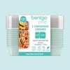 image:imageBentgo Prep  20Piece 2Compartment Reusable Meal Prep Containers with Lids PFAS amp BPA Free Materials Durable Microwave Freezer amp Dishwasher Safe To Go Food Storage Whisper Gray  3 Cup Capacity Portion Control Stackable PFAS amp BPAFree Microwave Freezer amp DishwasherSafe Whisper GrayMint