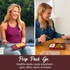 image:imageBentgo Prep  20Piece 2Compartment Reusable Meal Prep Containers with Lids PFAS amp BPA Free Materials Durable Microwave Freezer amp Dishwasher Safe To Go Food Storage Whisper Gray  3 Cup Capacity Portion Control Stackable PFAS amp BPAFree Microwave Freezer amp DishwasherSafe Whisper GrayBurgundy
