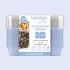 image:imageBentgo Prep  20Piece 2Compartment Reusable Meal Prep Containers with Lids PFAS amp BPA Free Materials Durable Microwave Freezer amp Dishwasher Safe To Go Food Storage Whisper Gray  3 Cup Capacity Portion Control Stackable PFAS amp BPAFree Microwave Freezer amp DishwasherSafe Whisper GrayPeriwinkle
