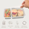 image:imageBentgo Prep  20Piece 2Compartment Reusable Meal Prep Containers with Lids PFAS amp BPA Free Materials Durable Microwave Freezer amp Dishwasher Safe To Go Food Storage Whisper Gray  3 Cup Capacity Portion Control Stackable PFAS amp BPAFree Microwave Freezer amp DishwasherSafe Whisper GrayWhisper Gray
