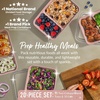 image:imageBentgo Prep  20Piece 2Compartment Reusable Meal Prep Containers with Lids PFAS amp BPA Free Materials Durable Microwave Freezer amp Dishwasher Safe To Go Food Storage Whisper Gray  3 Cup Capacity Portion Control Stackable PFAS amp BPAFree Microwave Freezer amp DishwasherSafe Whisper GraySweet Pea Glitter