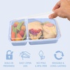 image:imageBentgo Prep  20Piece 2Compartment Reusable Meal Prep Containers with Lids PFAS amp BPA Free Materials Durable Microwave Freezer amp Dishwasher Safe To Go Food Storage Whisper Gray  3 Cup Capacity Portion Control Stackable PFAS amp BPAFree Microwave Freezer amp DishwasherSafe Whisper GrayPeriwinkle