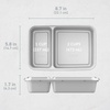 image:imageBentgo Prep  20Piece 2Compartment Reusable Meal Prep Containers with Lids PFAS amp BPA Free Materials Durable Microwave Freezer amp Dishwasher Safe To Go Food Storage Whisper Gray  3 Cup Capacity Portion Control Stackable PFAS amp BPAFree Microwave Freezer amp DishwasherSafe Whisper GraySilver