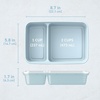 image:imageBentgo Prep  20Piece 2Compartment Reusable Meal Prep Containers with Lids PFAS amp BPA Free Materials Durable Microwave Freezer amp Dishwasher Safe To Go Food Storage Whisper Gray  3 Cup Capacity Portion Control Stackable PFAS amp BPAFree Microwave Freezer amp DishwasherSafe Whisper GraySky
