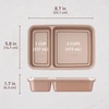 image:imageBentgo Prep  20Piece 2Compartment Reusable Meal Prep Containers with Lids PFAS amp BPA Free Materials Durable Microwave Freezer amp Dishwasher Safe To Go Food Storage Whisper Gray  3 Cup Capacity Portion Control Stackable PFAS amp BPAFree Microwave Freezer amp DishwasherSafe Whisper GrayRose Gold