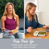 image:imageBentgo Prep  20Piece 2Compartment Reusable Meal Prep Containers with Lids PFAS amp BPA Free Materials Durable Microwave Freezer amp Dishwasher Safe To Go Food Storage Whisper Gray  3 Cup Capacity Portion Control Stackable PFAS amp BPAFree Microwave Freezer amp DishwasherSafe Whisper GraySilver
