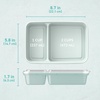 image:imageBentgo Prep  20Piece 2Compartment Reusable Meal Prep Containers with Lids PFAS amp BPA Free Materials Durable Microwave Freezer amp Dishwasher Safe To Go Food Storage Whisper Gray  3 Cup Capacity Portion Control Stackable PFAS amp BPAFree Microwave Freezer amp DishwasherSafe Whisper GrayMint