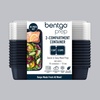 image:imageBentgo Prep  20Piece 2Compartment Reusable Meal Prep Containers with Lids PFAS amp BPA Free Materials Durable Microwave Freezer amp Dishwasher Safe To Go Food Storage Whisper Gray  3 Cup Capacity Portion Control Stackable PFAS amp BPAFree Microwave Freezer amp DishwasherSafe Whisper GrayNavy Blue
