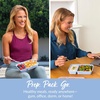 image:imageBentgo Prep  20Piece 2Compartment Reusable Meal Prep Containers with Lids PFAS amp BPA Free Materials Durable Microwave Freezer amp Dishwasher Safe To Go Food Storage Whisper Gray  3 Cup Capacity Portion Control Stackable PFAS amp BPAFree Microwave Freezer amp DishwasherSafe Whisper GrayPeriwinkle