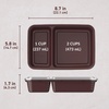 image:imageBentgo Prep  20Piece 2Compartment Reusable Meal Prep Containers with Lids PFAS amp BPA Free Materials Durable Microwave Freezer amp Dishwasher Safe To Go Food Storage Whisper Gray  3 Cup Capacity Portion Control Stackable PFAS amp BPAFree Microwave Freezer amp DishwasherSafe Whisper GrayBurgundy