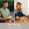 image:imageBentgo Prep  20Piece 3Compartment Reusable Meal Prep Containers with Lids PFAS amp BPA Free Materials Durable Microwave Freezer amp Dishwasher Safe To Go Food Storage Rosette GlitterStone Gray