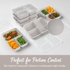 image:imageBentgo Prep  20Piece 3Compartment Reusable Meal Prep Containers with Lids PFAS amp BPA Free Materials Durable Microwave Freezer amp Dishwasher Safe To Go Food Storage Rosette GlitterStone Gray