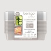 image:imageBentgo Prep  20Piece 3Compartment Reusable Meal Prep Containers with Lids PFAS amp BPA Free Materials Durable Microwave Freezer amp Dishwasher Safe To Go Food Storage Rosette GlitterStone Gray