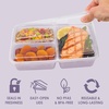 image:imageBentgo Prep  20Piece 3Compartment Reusable Meal Prep Containers with Lids PFAS amp BPA Free Materials Durable Microwave Freezer amp Dishwasher Safe To Go Food Storage Rosette GlitterLilac