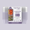 image:imageBentgo Prep  20Piece 3Compartment Reusable Meal Prep Containers with Lids PFAS amp BPA Free Materials Durable Microwave Freezer amp Dishwasher Safe To Go Food Storage Rosette GlitterLilac