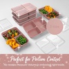image:imageBentgo Prep  20Piece 3Compartment Reusable Meal Prep Containers with Lids PFAS amp BPA Free Materials Durable Microwave Freezer amp Dishwasher Safe To Go Food Storage Rosette GlitterRosette Glitter