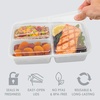 image:imageBentgo Prep  20Piece 3Compartment Reusable Meal Prep Containers with Lids PFAS amp BPA Free Materials Durable Microwave Freezer amp Dishwasher Safe To Go Food Storage Rosette GlitterSilver