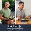 image:imageBentgo Prep  20Piece 3Compartment Reusable Meal Prep Containers with Lids PFAS amp BPA Free Materials Durable Microwave Freezer amp Dishwasher Safe To Go Food Storage Rosette GlitterNavy Blue