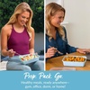 image:imageBentgo Prep 1Compartment Meal Prep Containers with Lids 20 Piece Set  4 Cup Capacity Portion Control Stackable PFAS amp BPAFree Microwave Freezer amp DishwasherSafe Peony GlitterSky