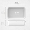 image:imageBentgo Prep 1Compartment Meal Prep Containers with Lids 20 Piece Set  4 Cup Capacity Portion Control Stackable PFAS amp BPAFree Microwave Freezer amp DishwasherSafe Peony GlitterWhite