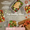 image:imageBentgo Prep 1Compartment Meal Prep Containers with Lids 20 Piece Set  4 Cup Capacity Portion Control Stackable PFAS amp BPAFree Microwave Freezer amp DishwasherSafe Peony GlitterPeony Glitter