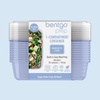 image:imageBentgo Prep 1Compartment Meal Prep Containers with Lids 20 Piece Set  4 Cup Capacity Portion Control Stackable PFAS amp BPAFree Microwave Freezer amp DishwasherSafe Peony GlitterPeriwinkle