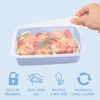 image:imageBentgo Prep 1Compartment Meal Prep Containers with Lids 20 Piece Set  4 Cup Capacity Portion Control Stackable PFAS amp BPAFree Microwave Freezer amp DishwasherSafe Peony GlitterPeriwinkle