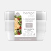image:imageBentgo Prep 1Compartment Meal Prep Containers with Lids 20 Piece Set  4 Cup Capacity Portion Control Stackable PFAS amp BPAFree Microwave Freezer amp DishwasherSafe Peony GlitterWhite