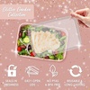 image:imageBentgo Prep 1Compartment Meal Prep Containers with Lids 20 Piece Set  4 Cup Capacity Portion Control Stackable PFAS amp BPAFree Microwave Freezer amp DishwasherSafe Peony GlitterPeony Glitter