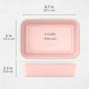 image:imageBentgo Prep 1Compartment Meal Prep Containers with Lids 20 Piece Set  4 Cup Capacity Portion Control Stackable PFAS amp BPAFree Microwave Freezer amp DishwasherSafe Peony GlitterPeony Glitter