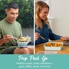 image:imageBentgo Prep 1Compartment Meal Prep Containers with Lids 20 Piece Set  4 Cup Capacity Portion Control Stackable PFAS amp BPAFree Microwave Freezer amp DishwasherSafe Peony GlitterMint