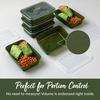 image:imageBentgo Prep 1Compartment Meal Prep Containers with Lids 20 Piece Set  4 Cup Capacity Portion Control Stackable PFAS amp BPAFree Microwave Freezer amp DishwasherSafe Peony GlitterKhaki Green
