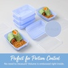 image:imageBentgo Prep 1Compartment Meal Prep Containers with Lids 20 Piece Set  4 Cup Capacity Portion Control Stackable PFAS amp BPAFree Microwave Freezer amp DishwasherSafe Peony GlitterPeriwinkle